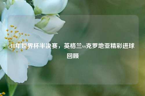 18年世界杯半决赛,英格兰vs克罗地亚精彩进球回顾